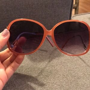 Vintage inspired pink sunglasses